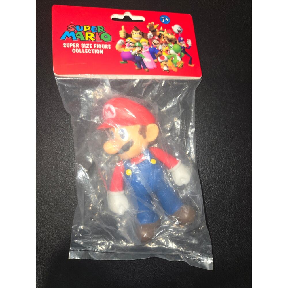 NEW Super Mario Bros Super Size Figure Collection 5" Action Figure - Mario